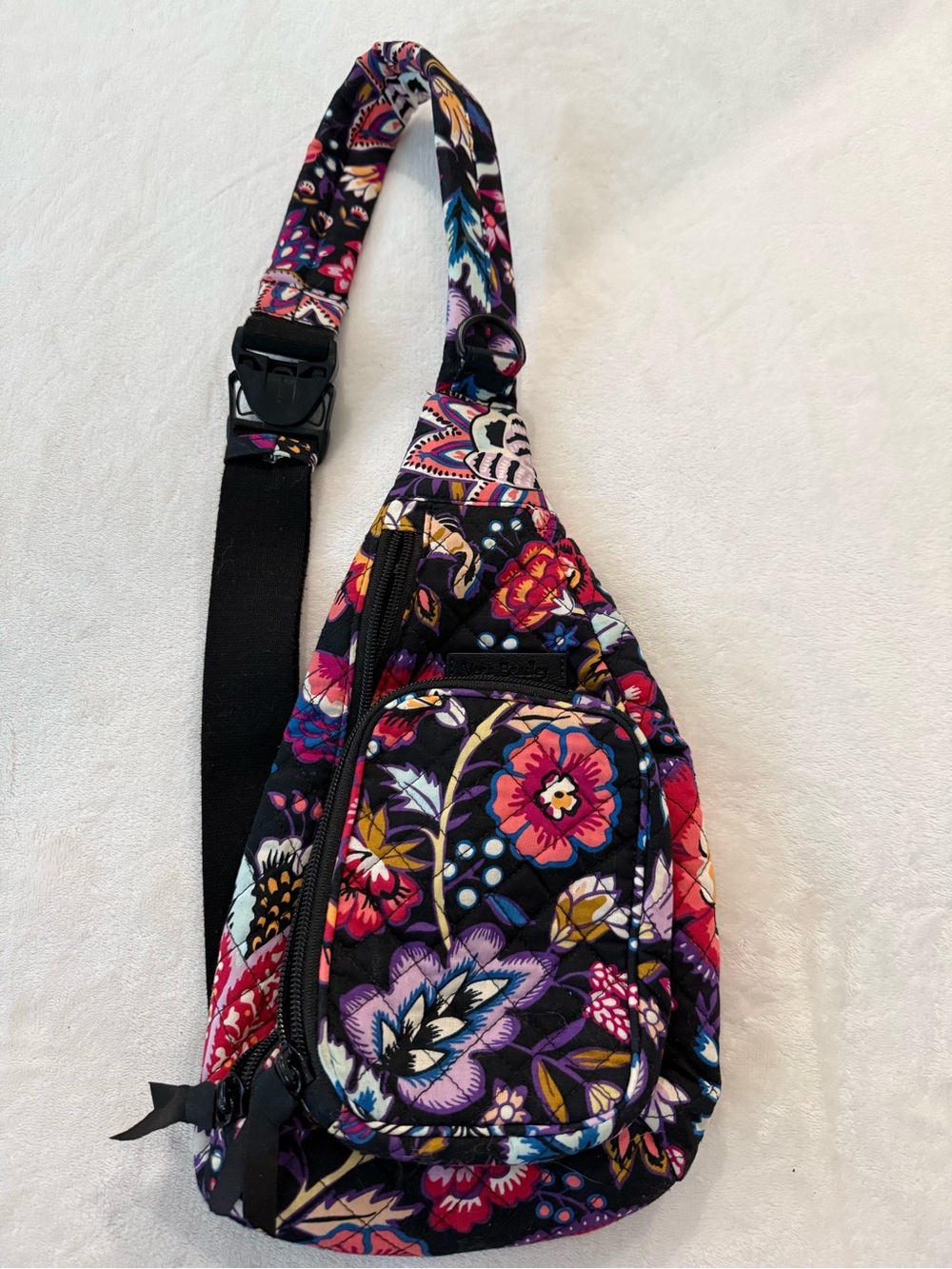 Vera Bradley Mini Sling Backpack Foxwood Pattern RETIRED New Crossbody Quilt
